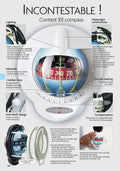White Vertical Bulkhead Compass P9297