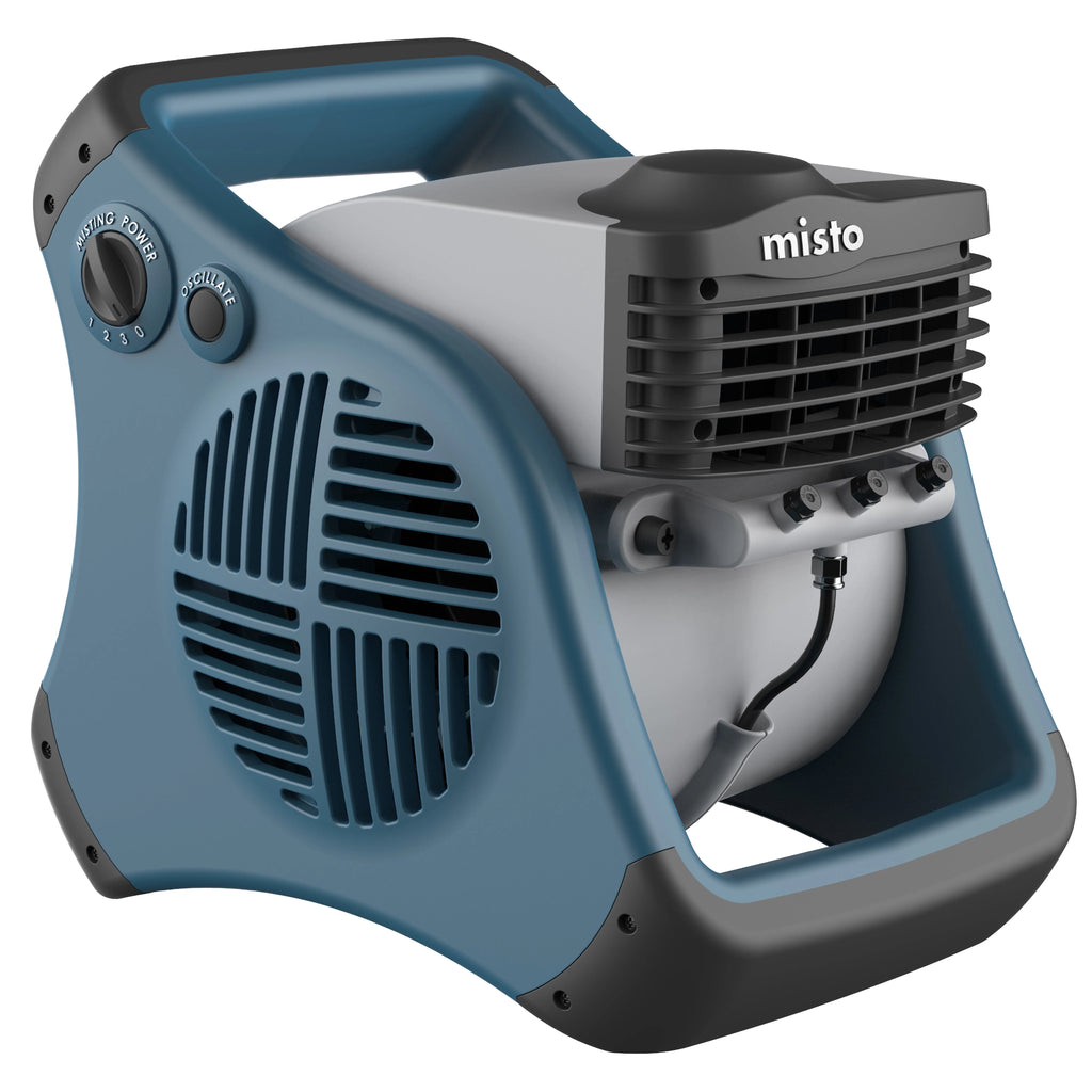 15 Pivoting Outdoor Misting Fan with 3 Speeds, Black X2366