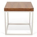 Walnut White Lacquered End Table J29217