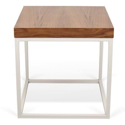 Walnut White Lacquered End Table J29217
