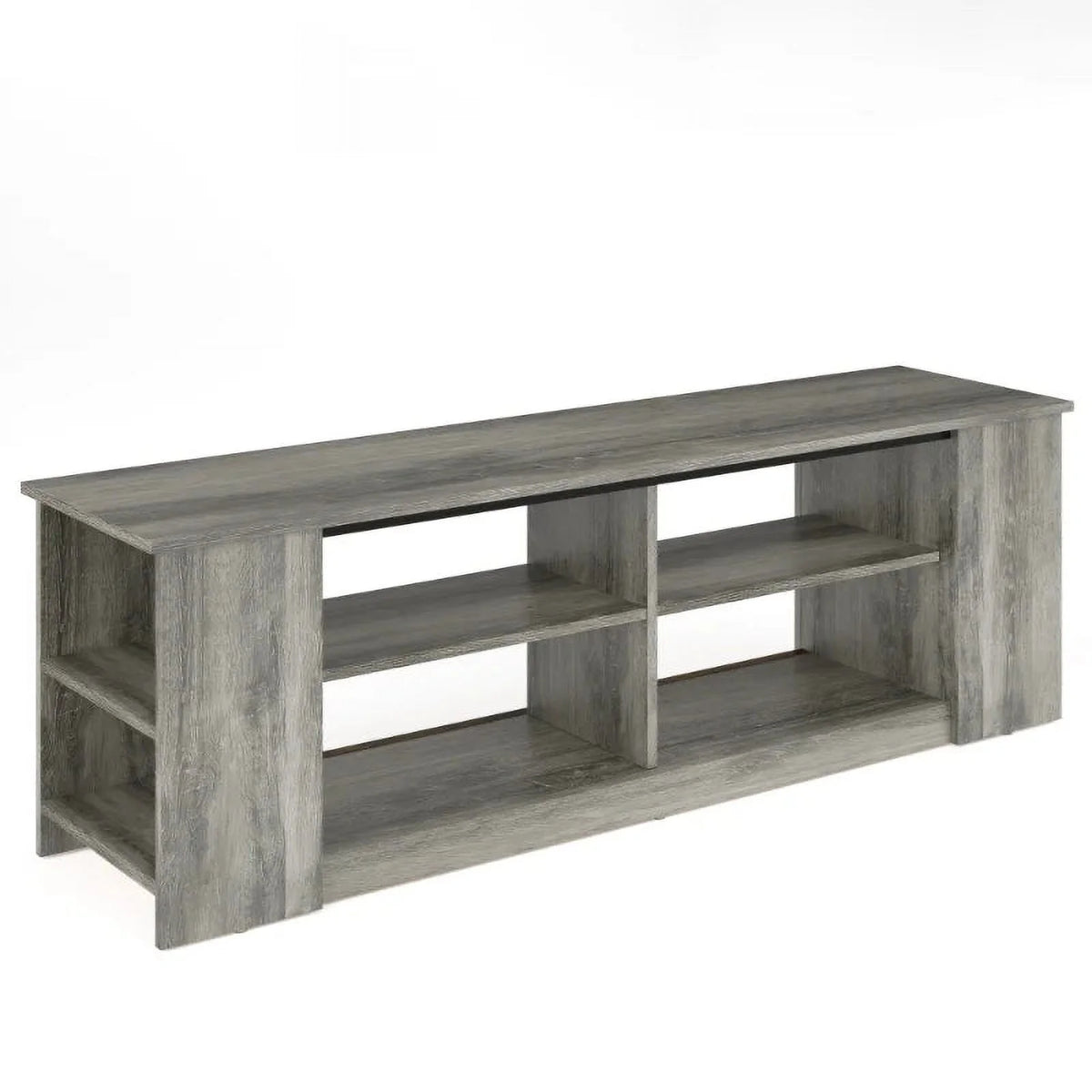 55 inch 3-Tier TV Stand with 8 Adjustable Storage Units Grey M850