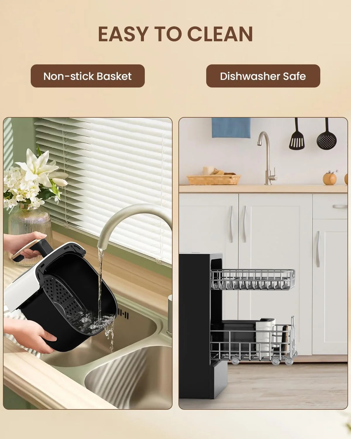 5.3Qt Air Fryer with Viewing Window Y794