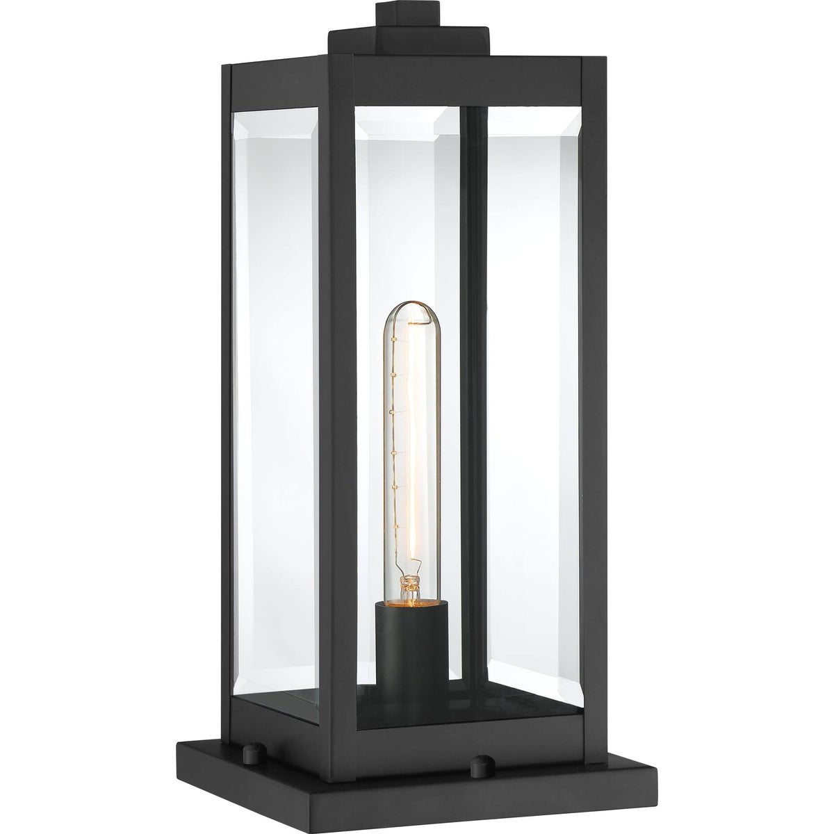 1 Light Outdoor Lantern Earth Black L459