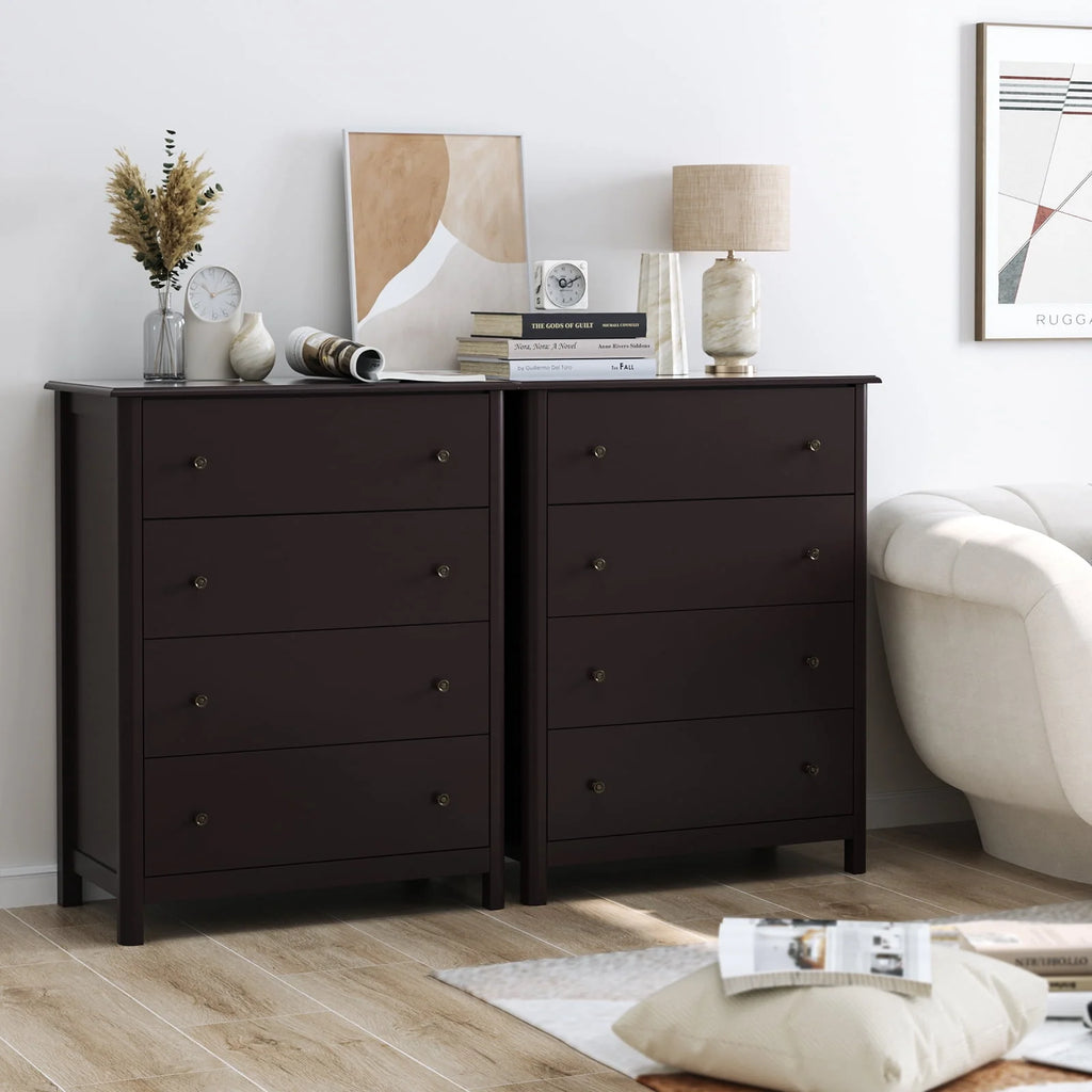 White 4 Drawer Dresser H35539