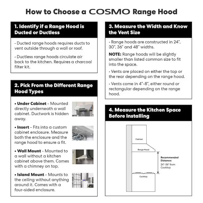 30 in. Stainless Steel Wall Mount Range Hood with Touch Controls B4544