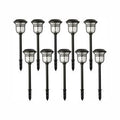 Black Solar Powered LED Landscape Path Light K5659