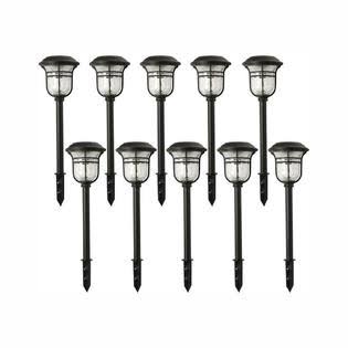 Black Solar Powered LED Landscape Path Light K5659