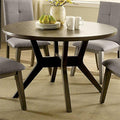 Gray Wood Round Dining Table E47449
