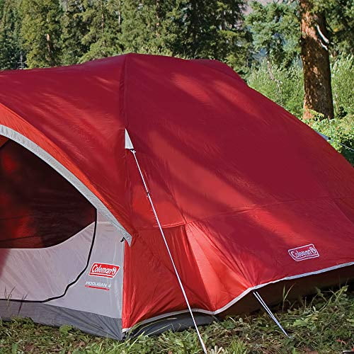 Red 4-Person Backpacking Tent E2319