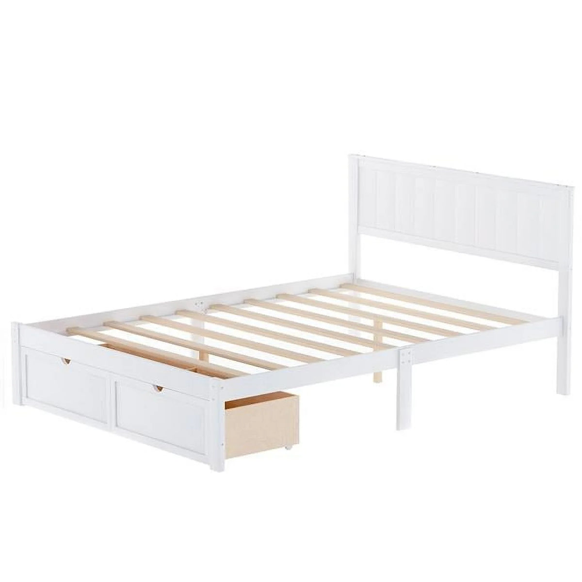 Full & Double Size White Bed N567886