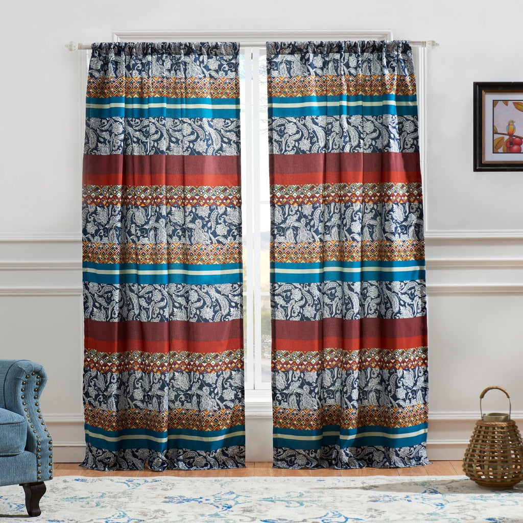 Boho Curtain Panels Set of 2 84x84 inches U3229