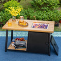 46" Outdoor Rectangular Gas Fire Pit Table S604