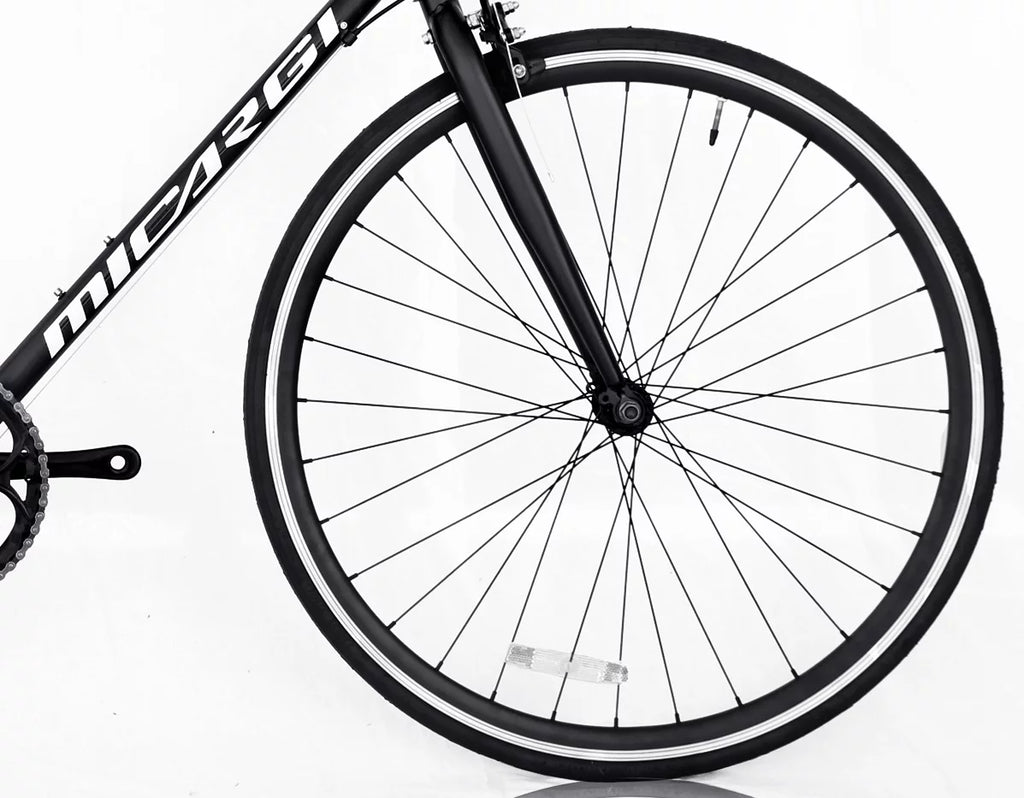 White 53 cm Aluminum 700C Road Bike Q601512