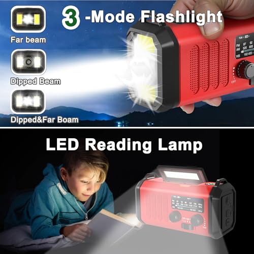 10000mAh Hand Crank Emergency Radio H3068