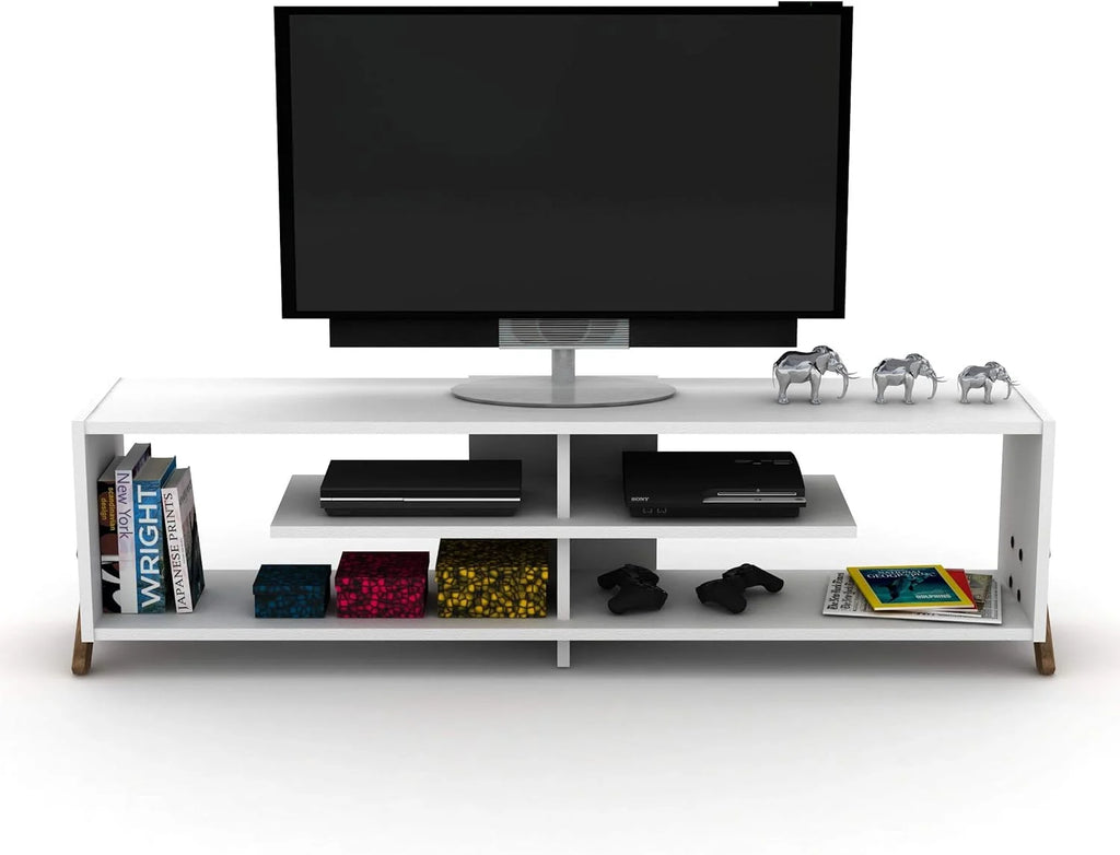Wooden TV Stand with 4 Shelves F744