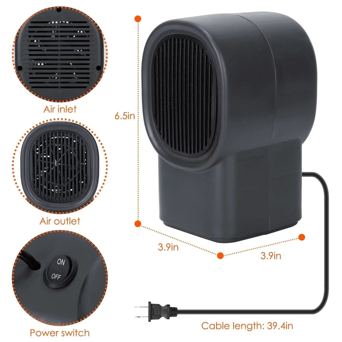 Portable Electric Space Heater T538