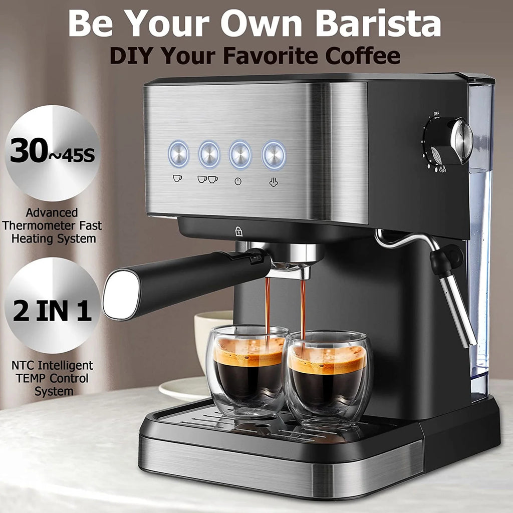 15 Bar Espresso Machine with Milk Frother D79135