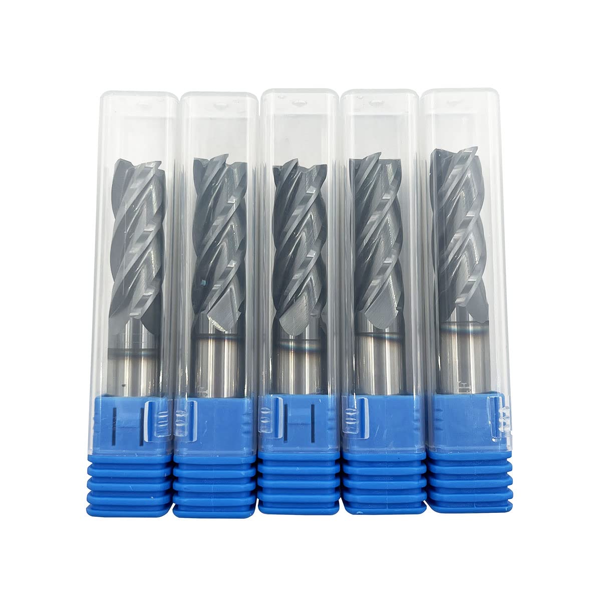 1/2 Carbide Square End Mill Bits Set 4 Flute AlTiN Coating Y746