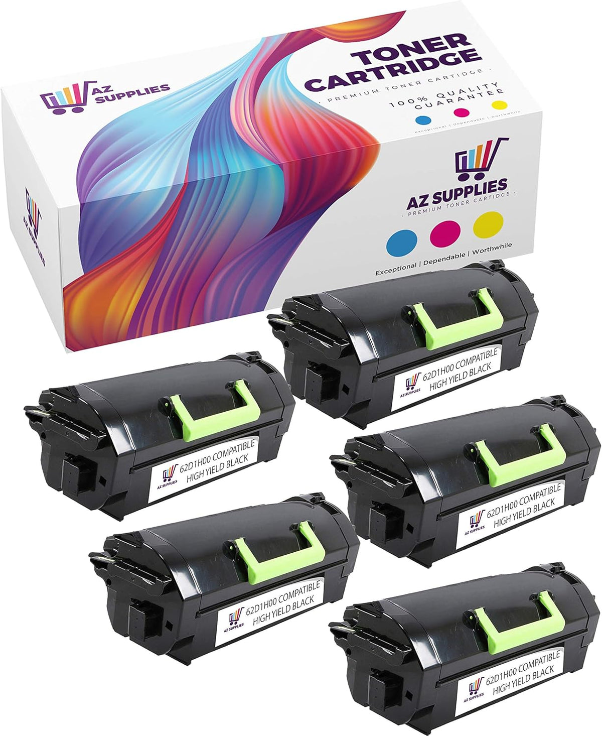 Compatible High Yield Black Toner Cartridge 5 Packs E9785