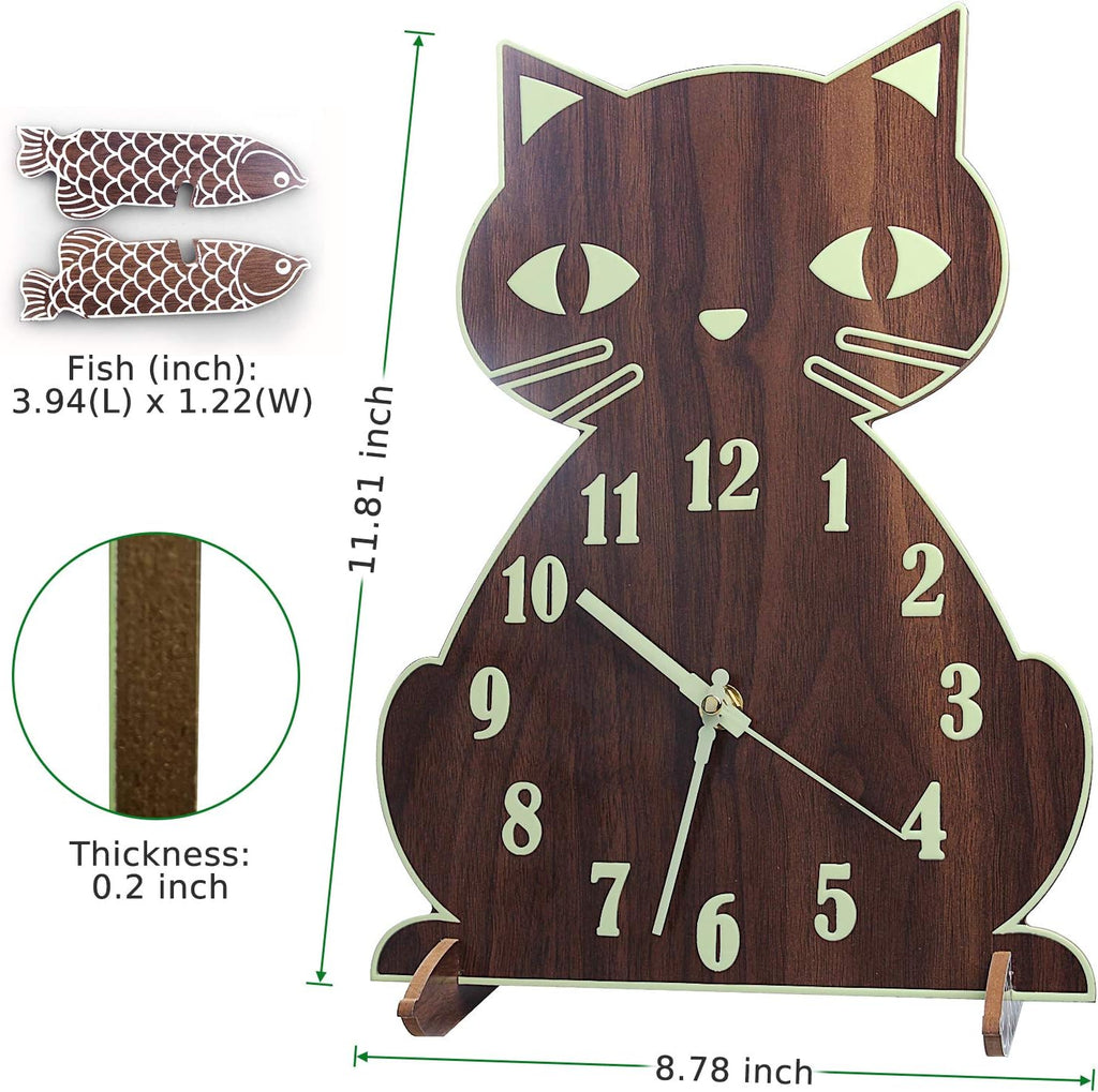 Luminous Wooden Wall Clock L7437