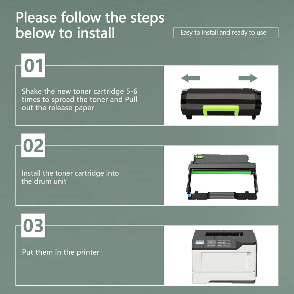 3PK Black Remanufactured Toner Cartridge Y56616
