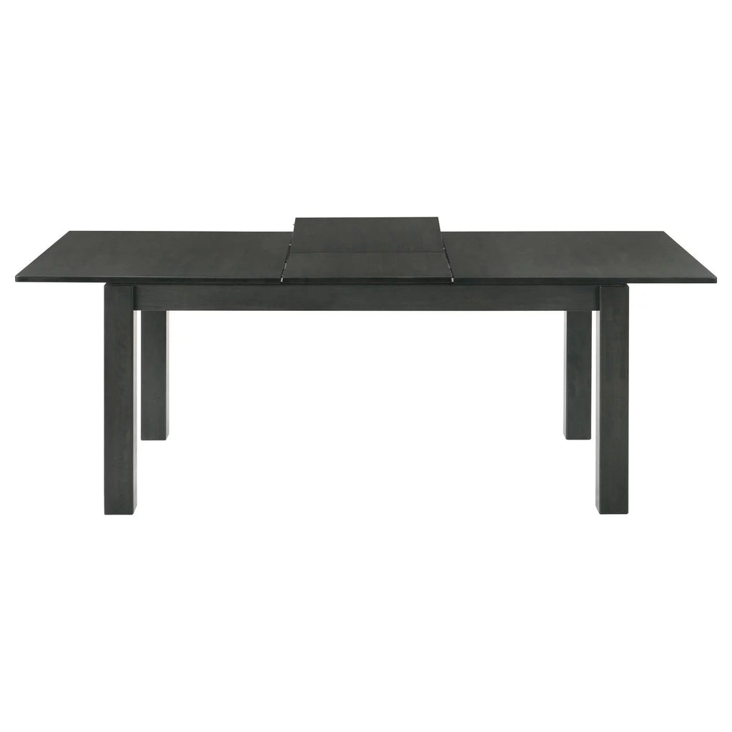 5-piece Rectangular Dining Set Grey and Black E89723