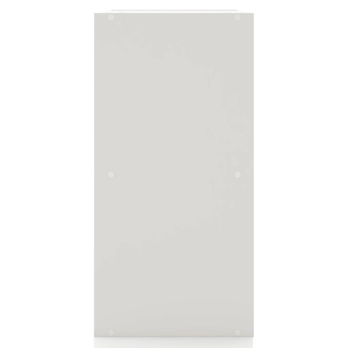 White 2-Tier Wood Bookcase K80727
