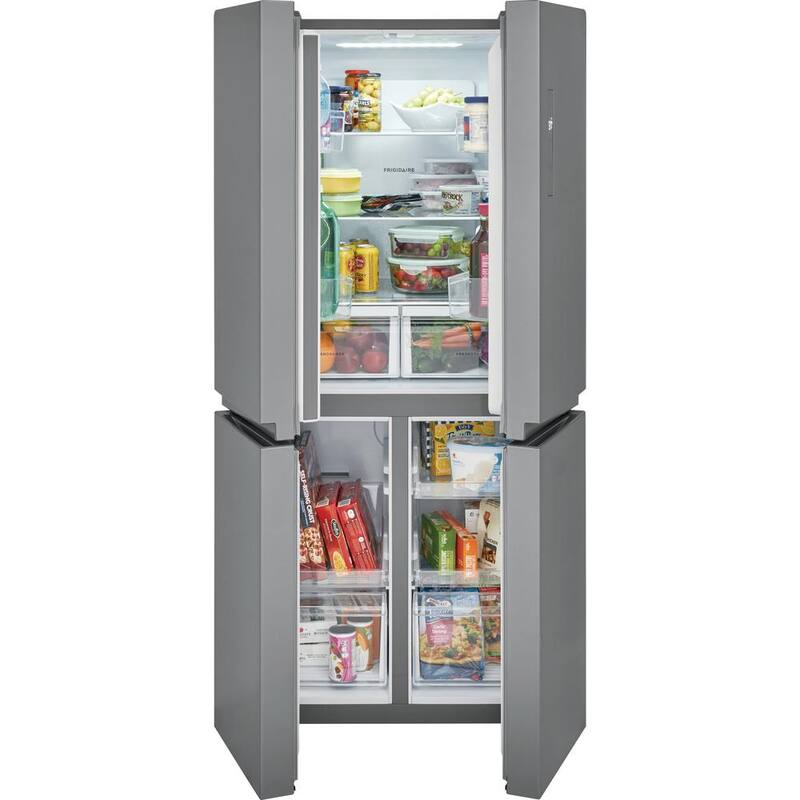 17.4 cu. ft. 4-Door Refrigerator in Brushed Steel D745