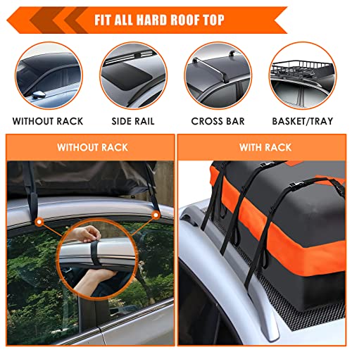 Waterproof 15 Cubic feet Car Roof Bag Cargo Carrier R1594