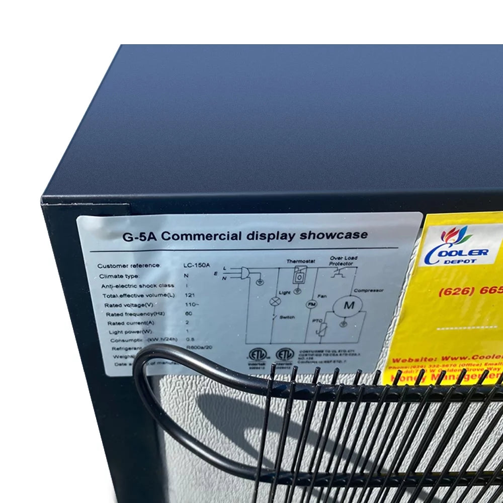 Commercial Refrigerator Glass 1-Door Display Cooler E296577