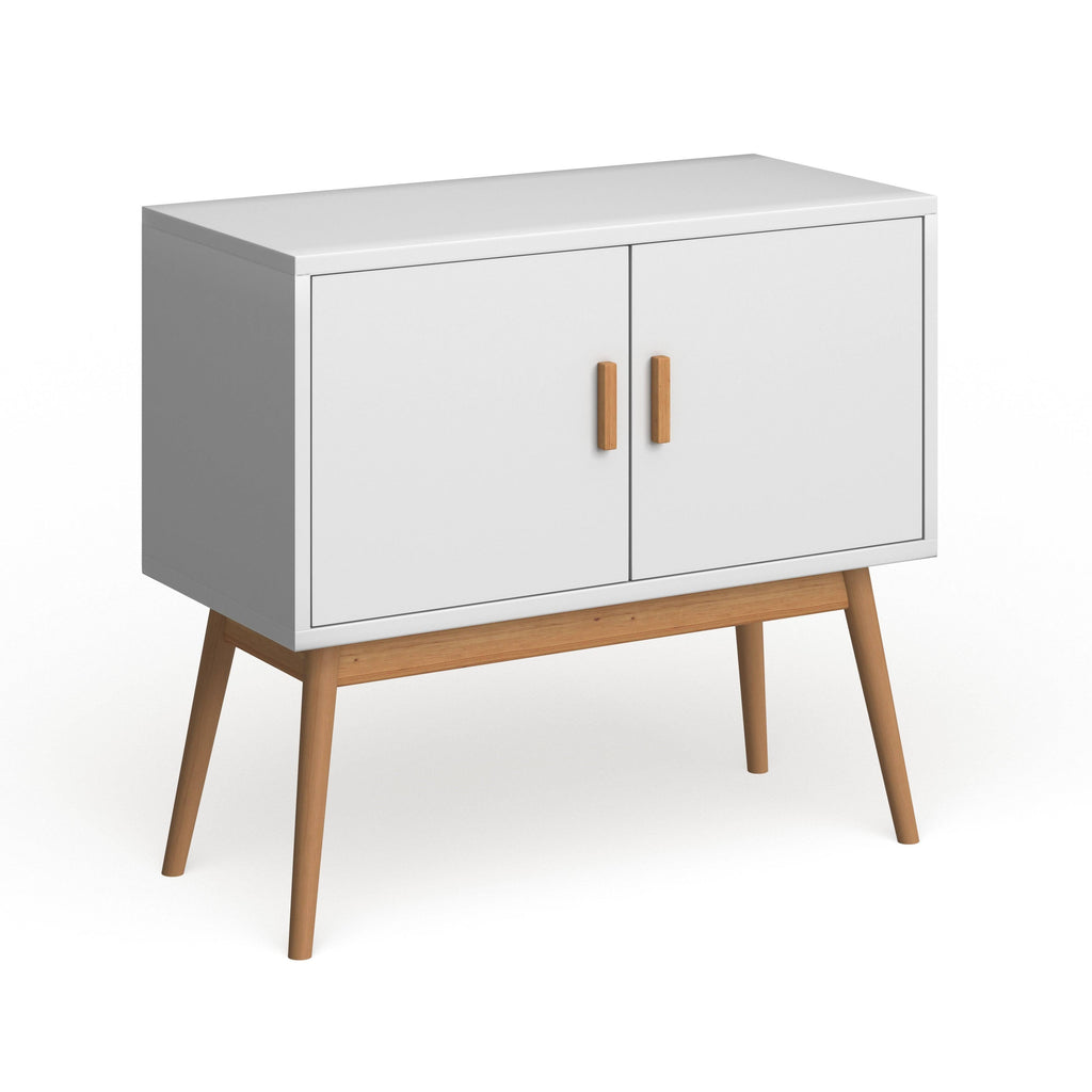 White Wood Storage Console G323917