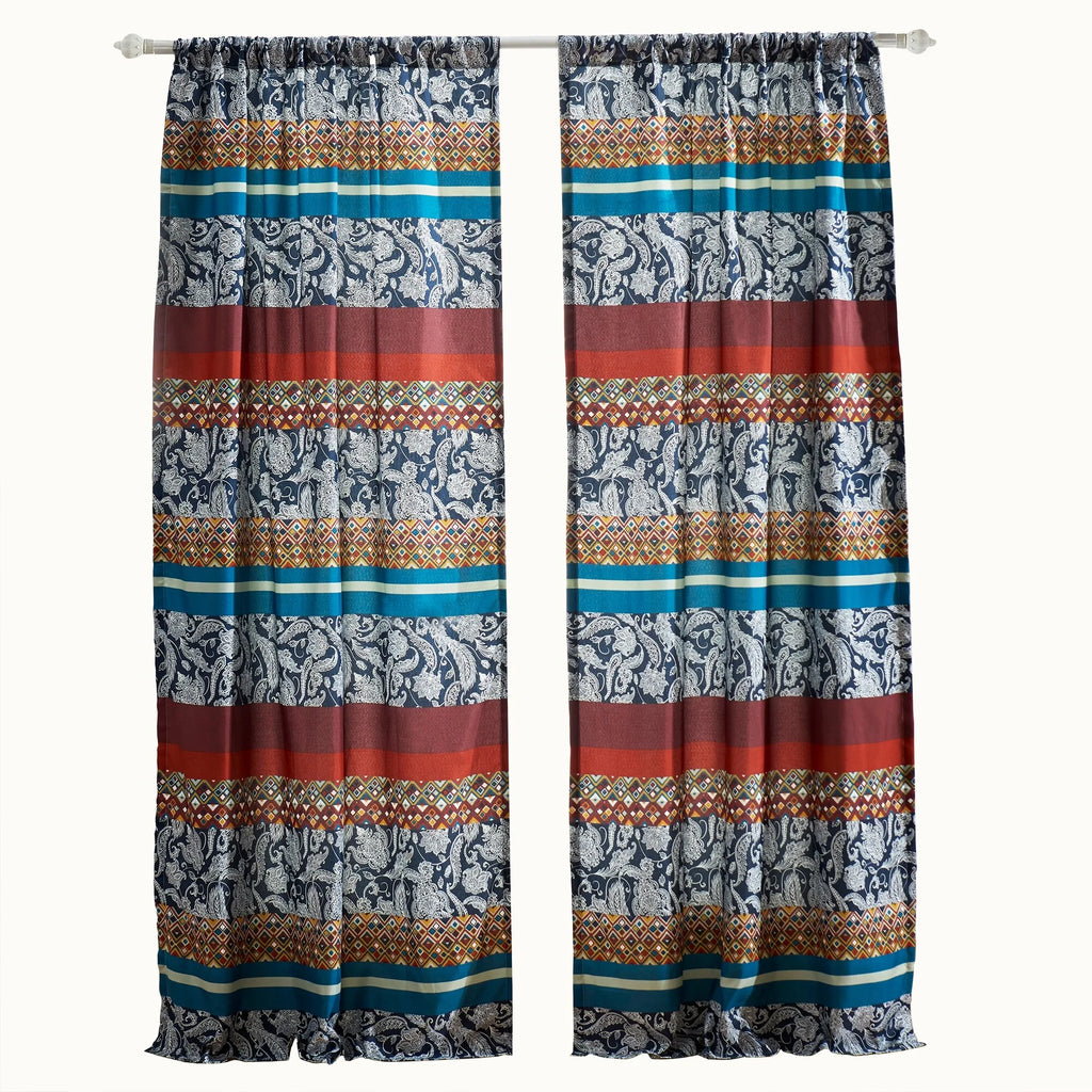Boho Curtain Panels Set of 2 84x84 inches U3229