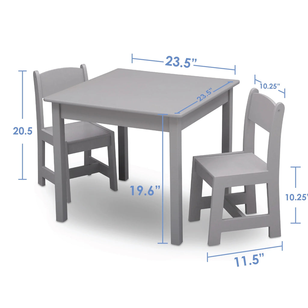Wood Kids Table and Chair Set (2 Chairs Included) P289121