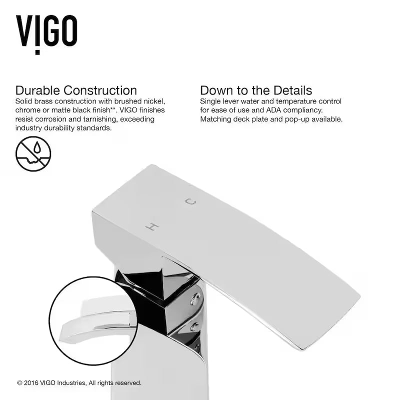 Single Handle Bathroom Faucet in Chrome O204