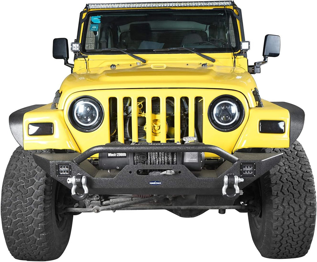 Front Bumper & Rear Bumper Combo with Tire Carrier Set Q659