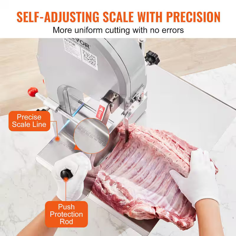 1100-Watts Stainless Steel Meat Bandsaw V9177