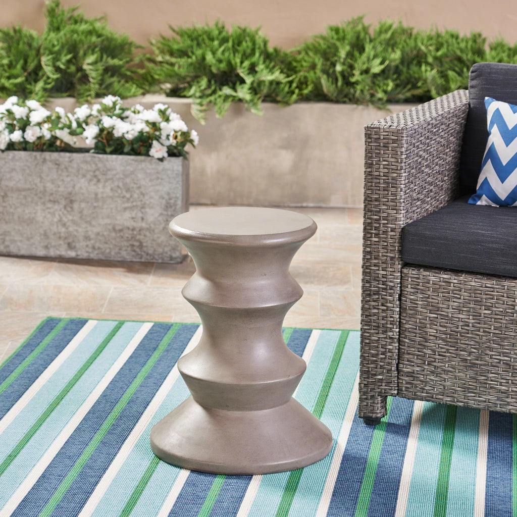 22" Light-Weight Concrete Side Table T93541