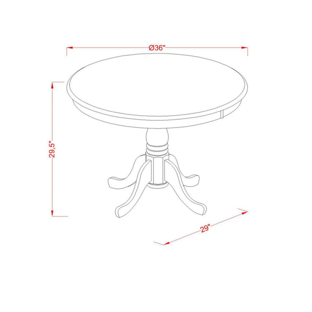5 Piece Wood Dining Room Set J985
