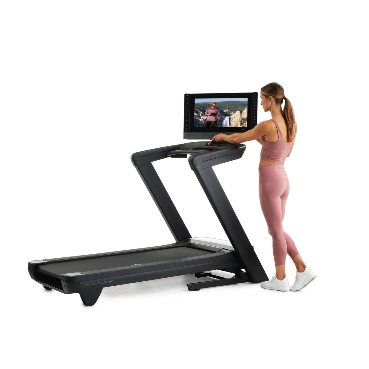 Treadmill with 22” Pivoting Touchscreen T40558