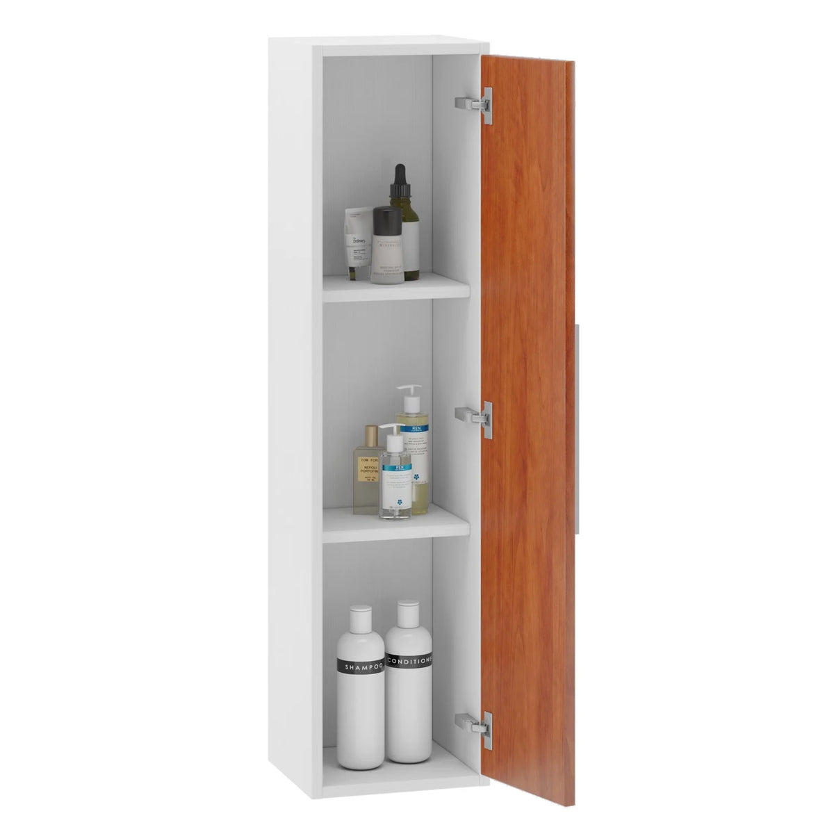 Autumn Oak Wood Column Cabinet V390