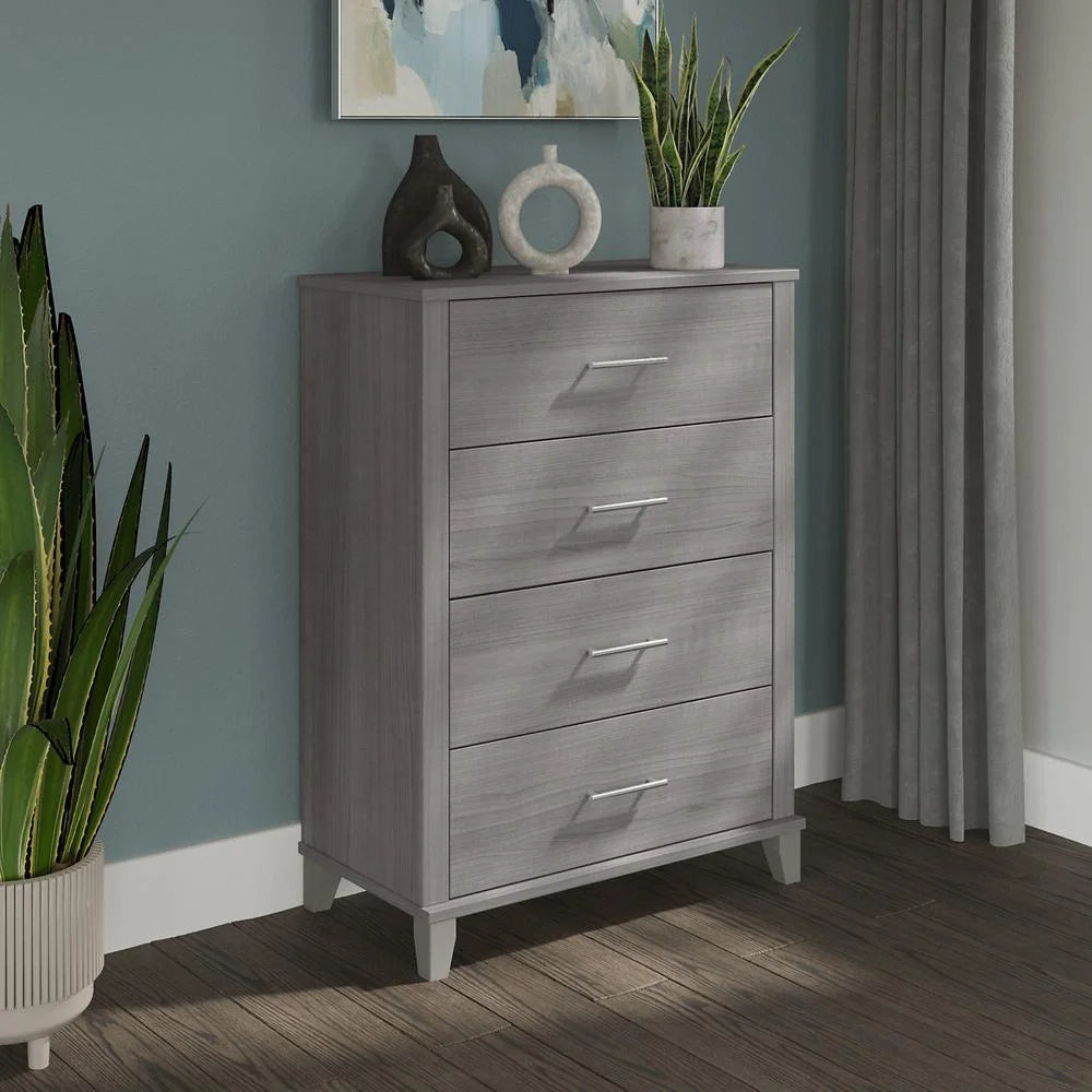 Platinum Gray Engineered Wood Chest of Drawers S835423