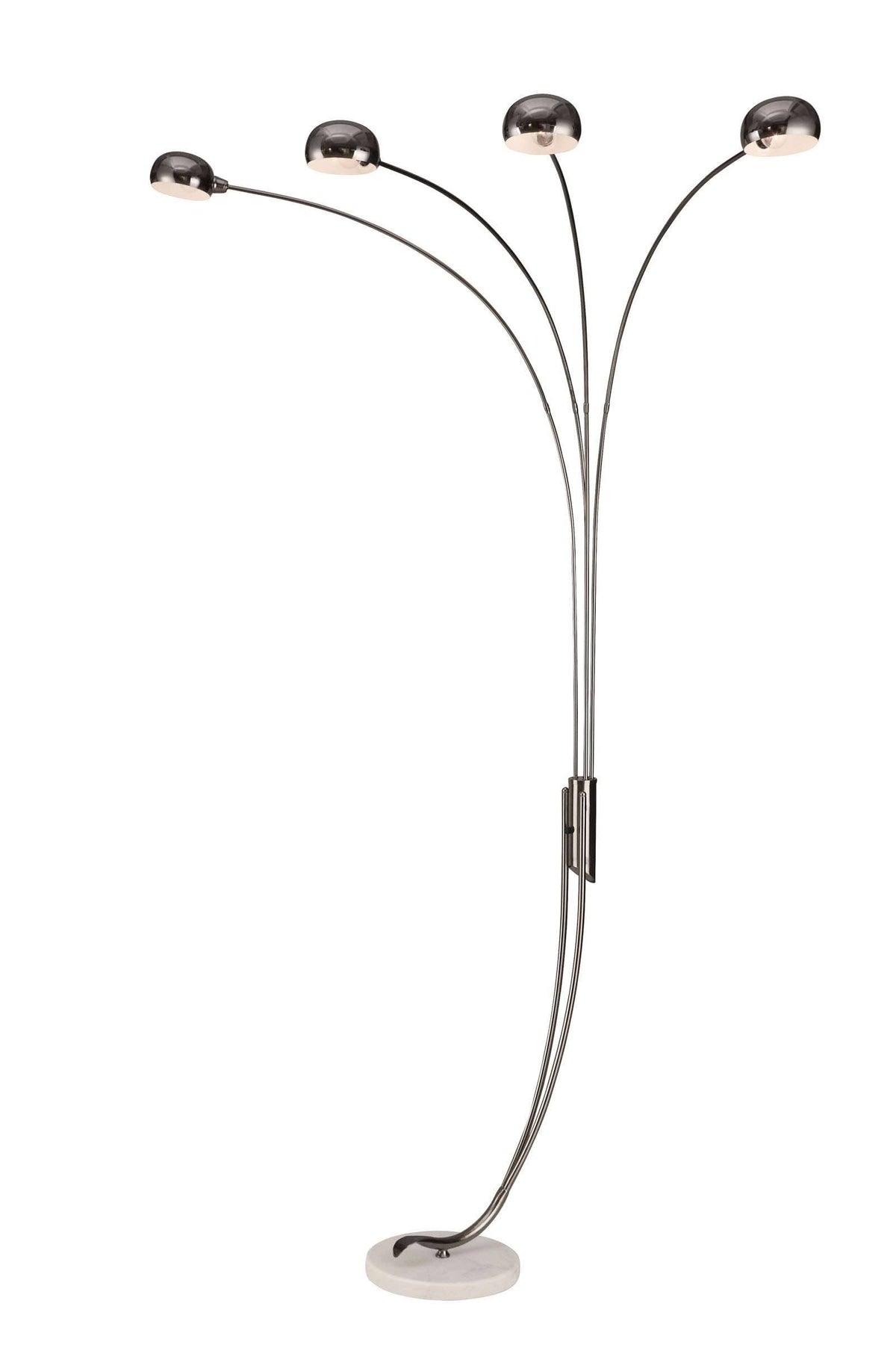 Black and Chrome Arch Lamp E4113