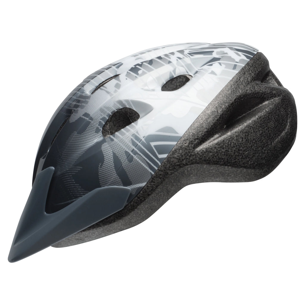 Boys Bike Helmet Dark Titanium/White Child 5+ 52-56cm F614327