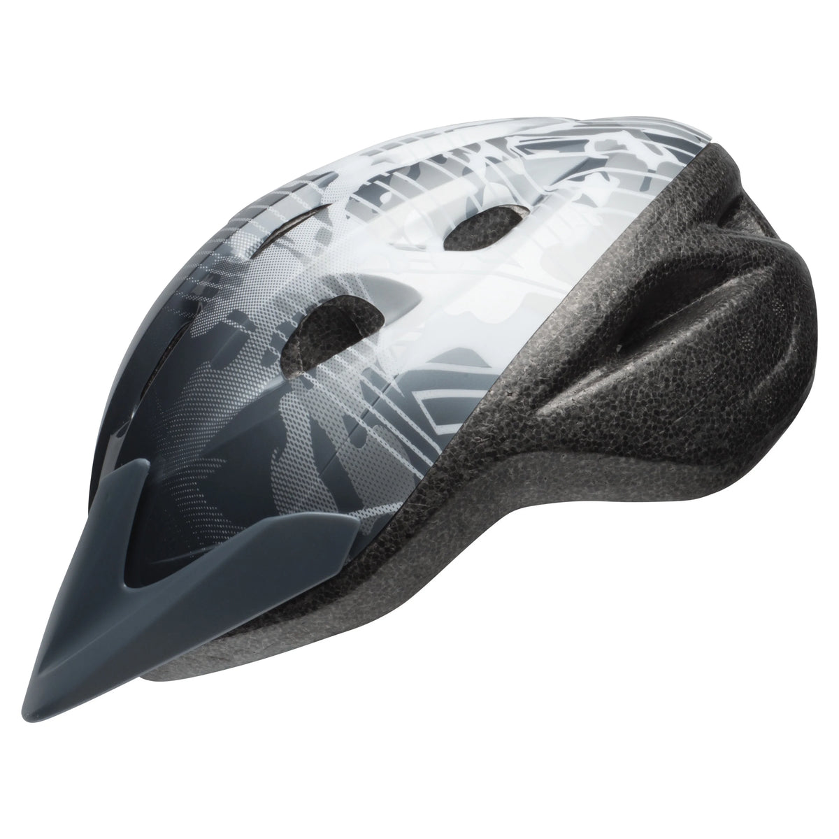 Boys Bike Helmet Dark Titanium/White Child 5+ 52-56cm F614327