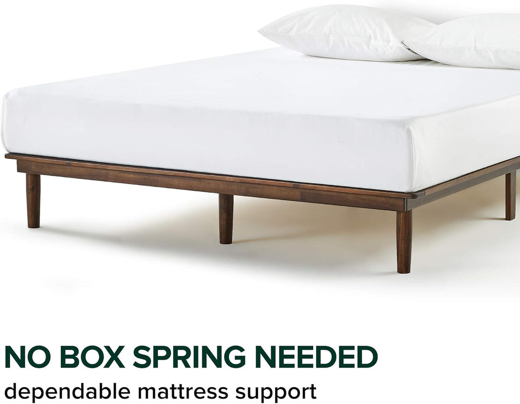 10 Inch Wood Platform Bed Frame Queen L490195