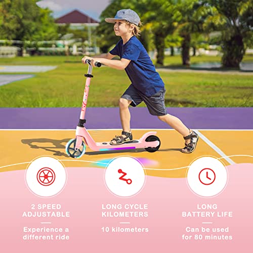 Electric Scooter for Kids Age 6-10 with Adjustable Speed and Height M6255