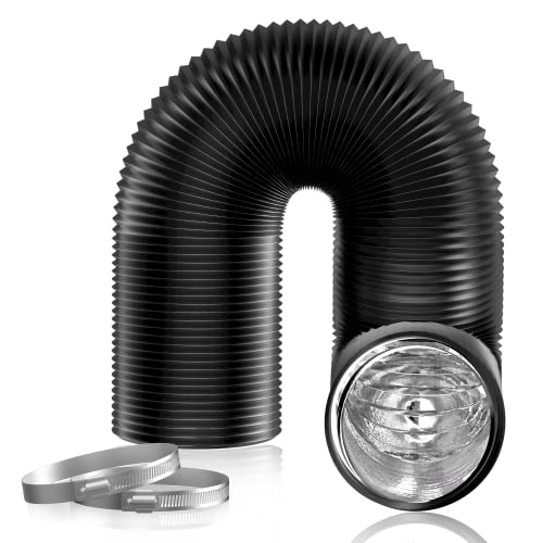 4'' Insulated Flexible Duct 16FT with 2 Duct Clamps G490