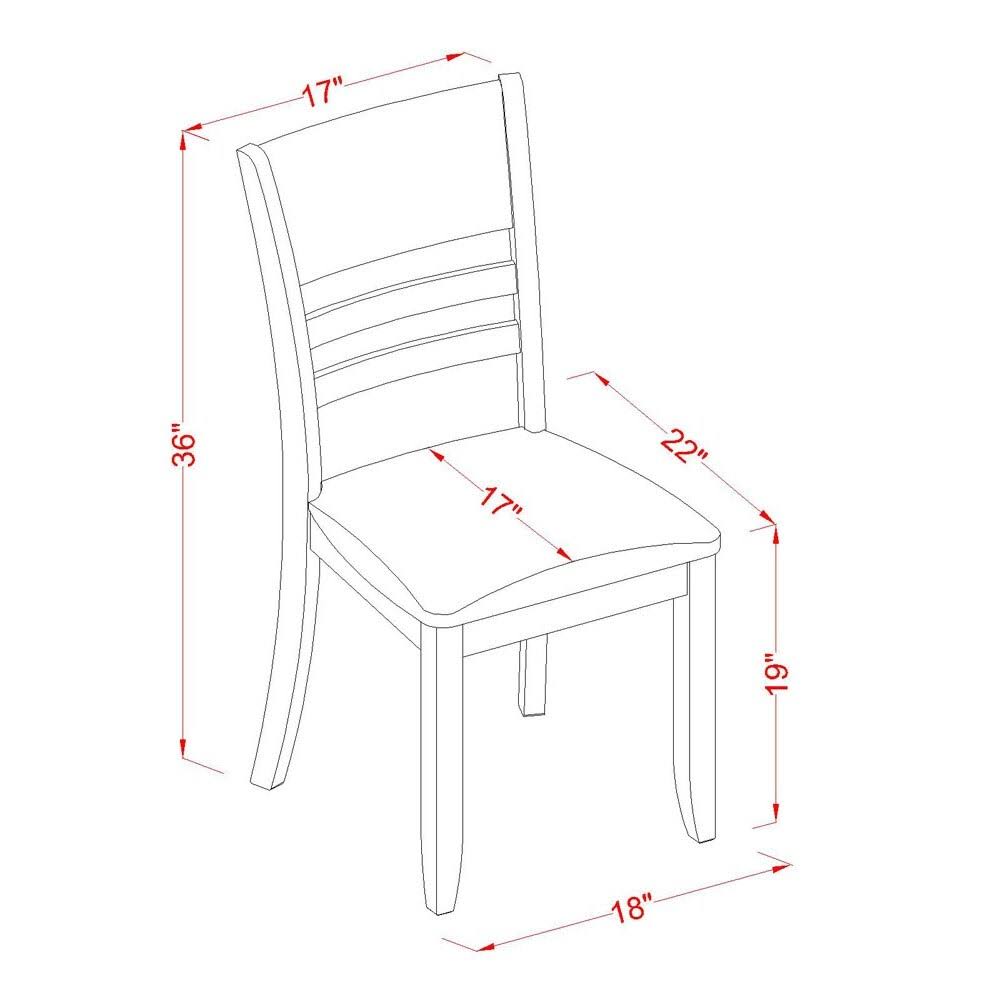 Cappuccino Dining Chair Set of 2 Y86538