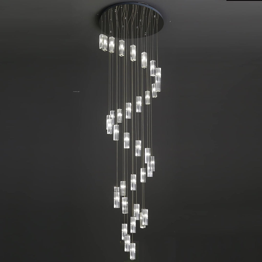 Modern Crystal Chandeliers LED Light Fixture 36-Lights L8044
