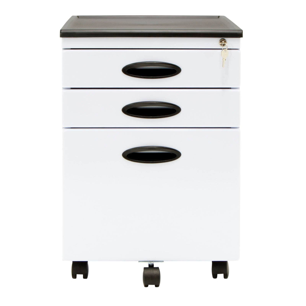 White 3 Drawer File Cabinet 2 Pack P4215